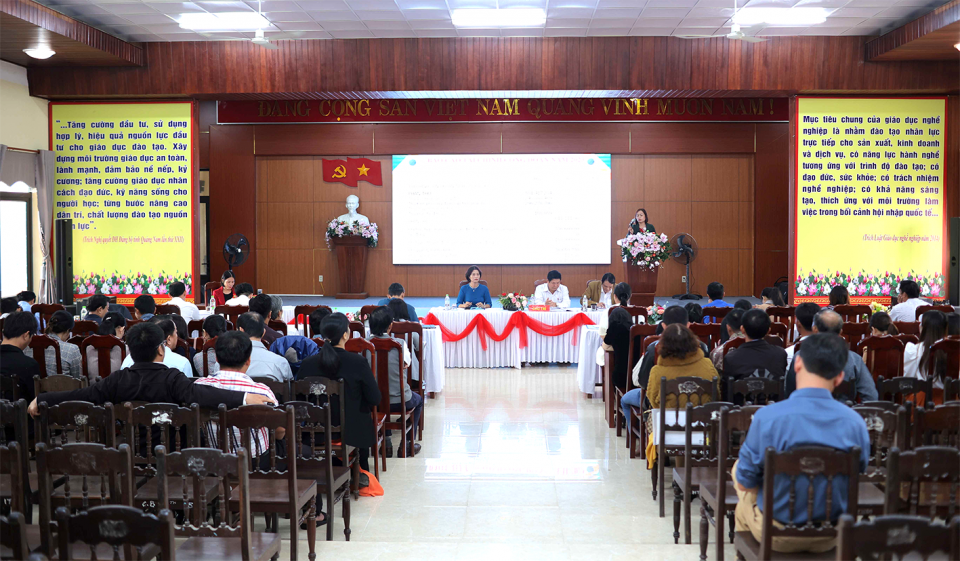 Công đoàn cơ sở trường Cao đẳng Quảng Nam tổ chức Hội nghị tổng kết công tác công đoàn năm 2023